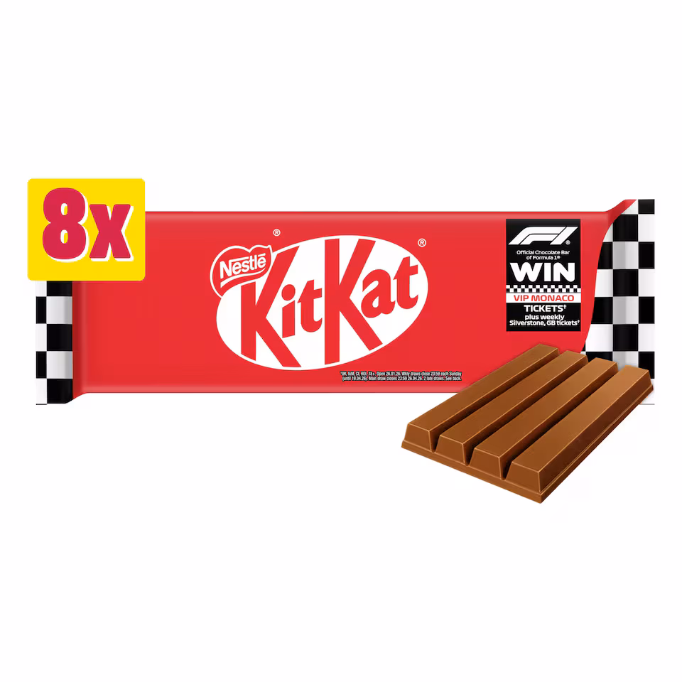 Kit Kat 4 Finger Milk Chocolate Bar Multipack 41.5g 8 Pack
