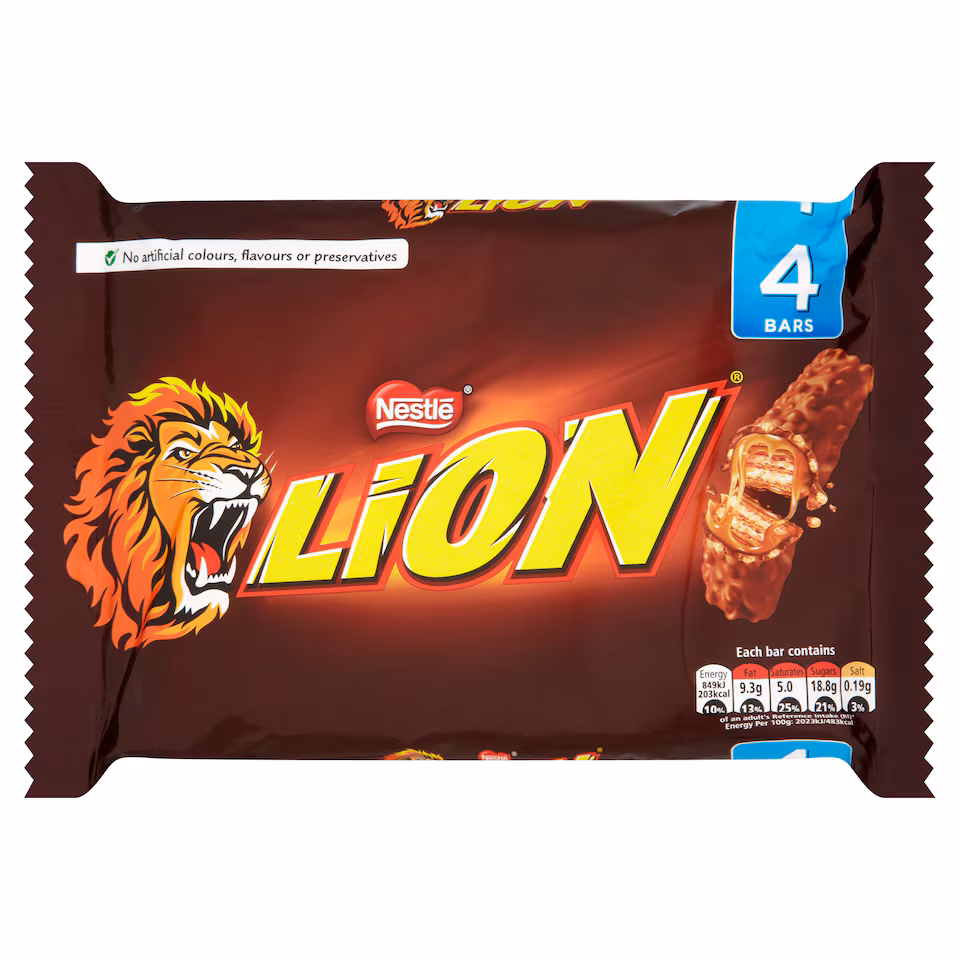 Lion Milk Chocolate Bar Multipack 42g 4 Pack