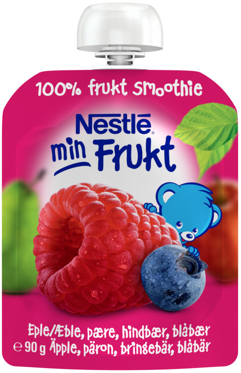 Min Frukt Smoothie Eple&Bringebær 90g Nestle
