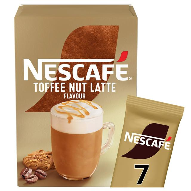 Nescafe Toffee Nut Latte Instant Coffee Sachets  x7 130.2g