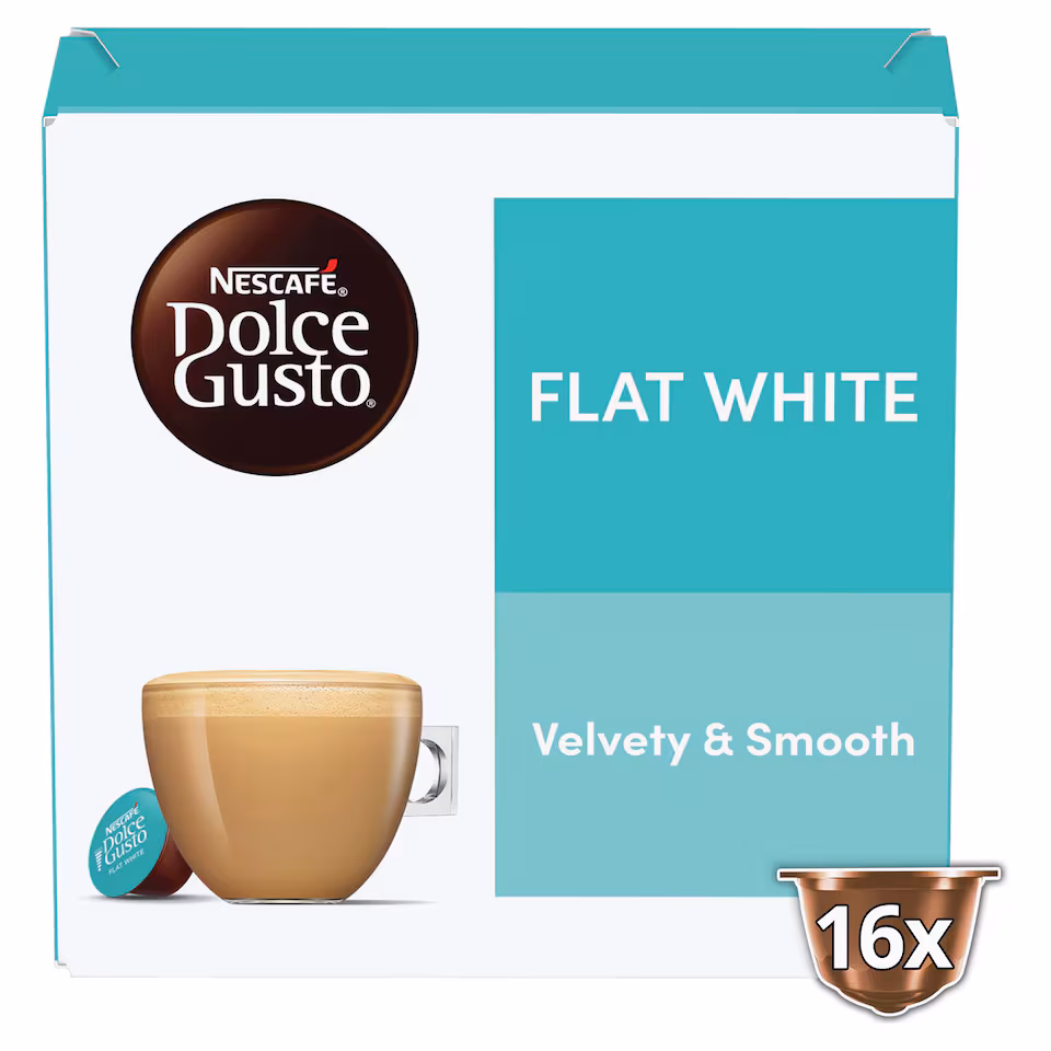 Nescafe Dolce Gusto Flat White Coffee Pods x16 187.2g