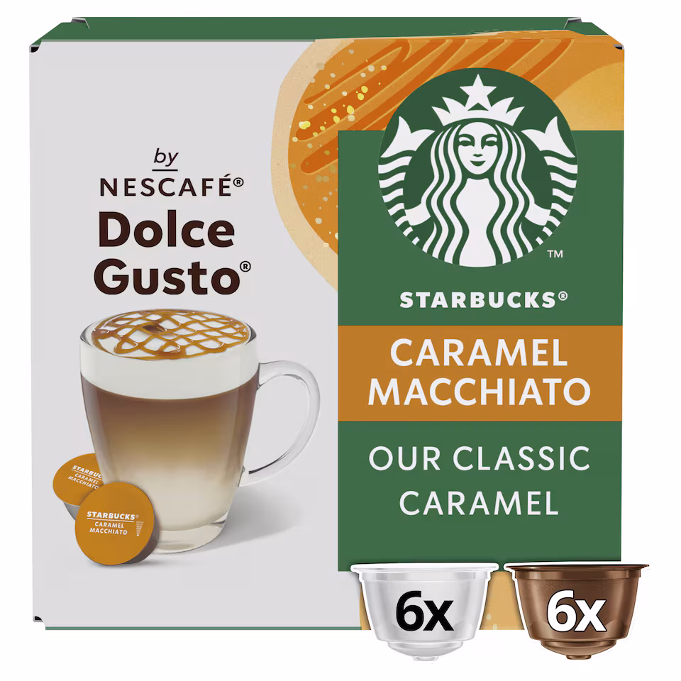 Starbucks by Nescafe Dolce Gusto Caramel Macchiato Coffee Pods x12 127.8g