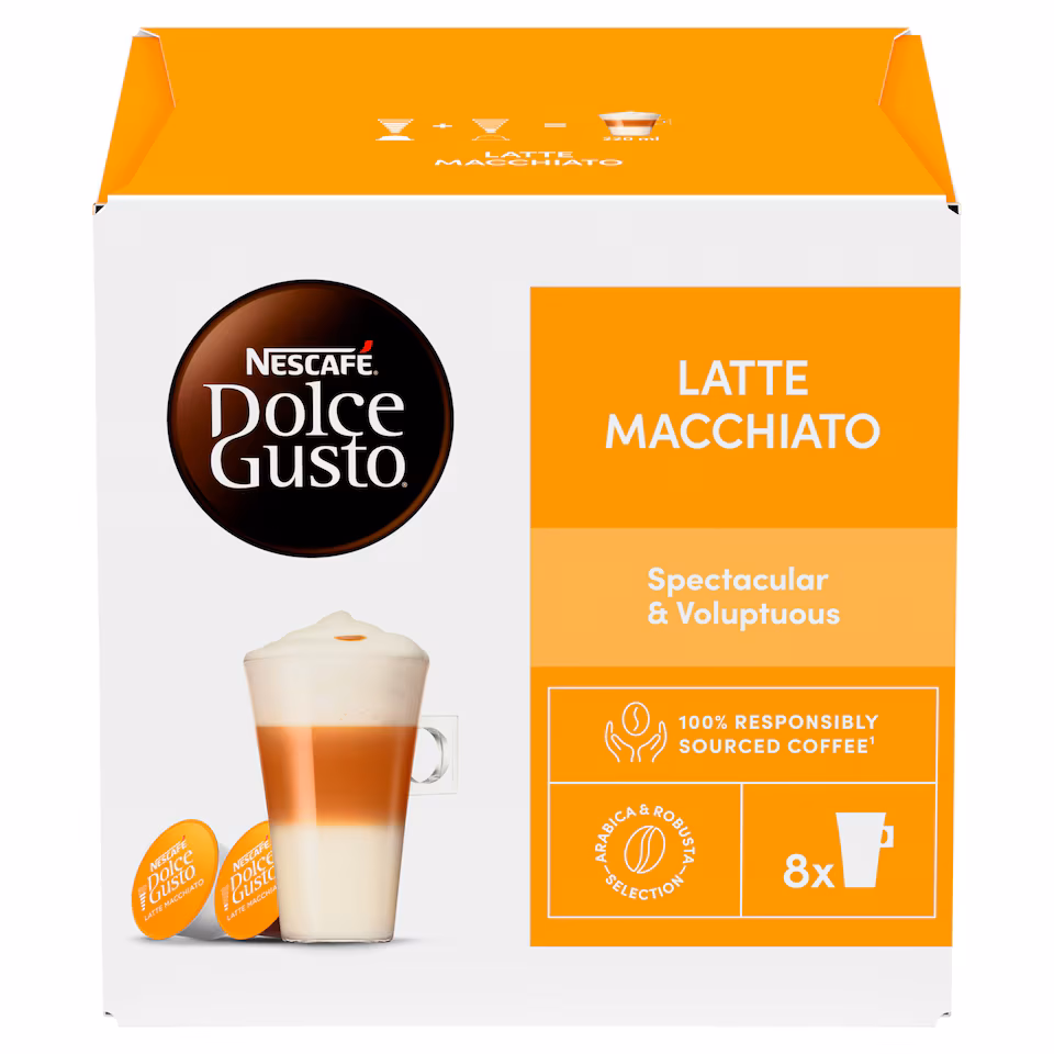 Nescafe Dolce Gusto Latte Macchiato Coffee Pods x16 183.2g