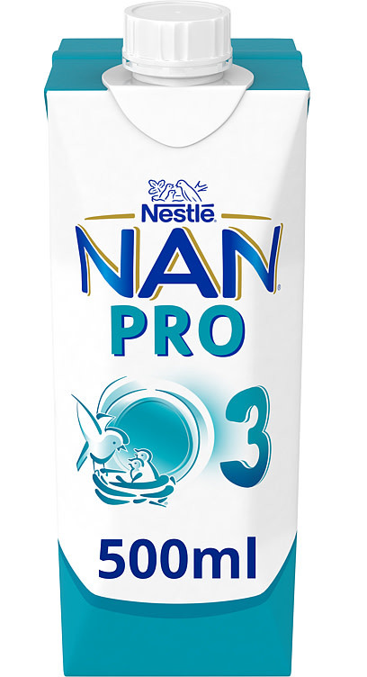 Nan Pro 3 fra 12mnd Drikkeklar 500ml Nestle