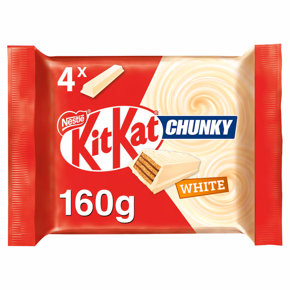 Kit Kat Chunky White Bars Multipack 40g 4 Pack