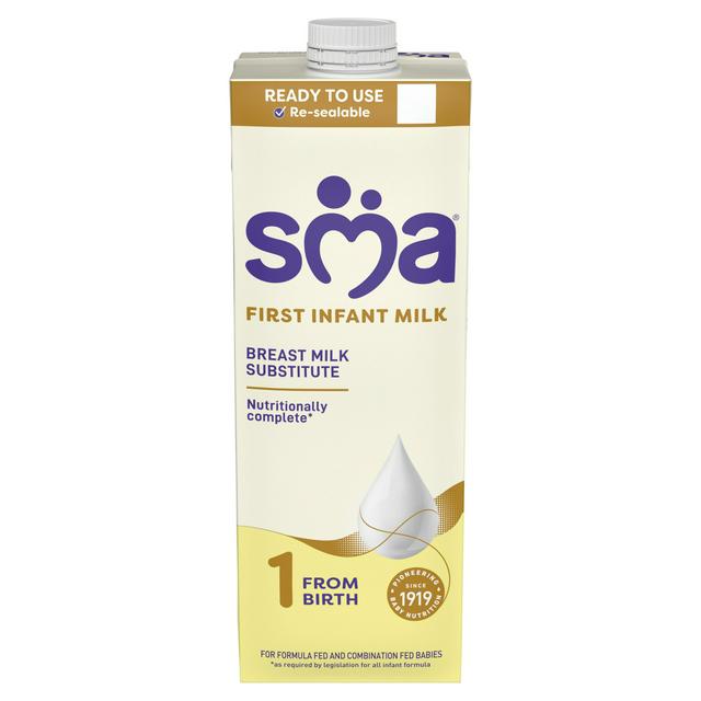 SMA First Infant Baby Milk from birth Ready-to-use formula milk 1L