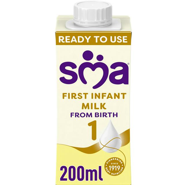 SMA First Infant Baby Milk from birth Ready-to-use formula 200ml