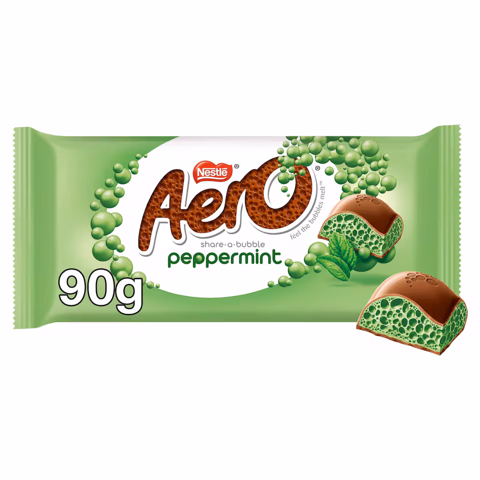 Aero Peppermint Mint Chocolate Sharing Bar 90g