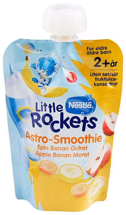 Smoothie med Eple, Banan og Gulrot Fra 2 år, 150 g