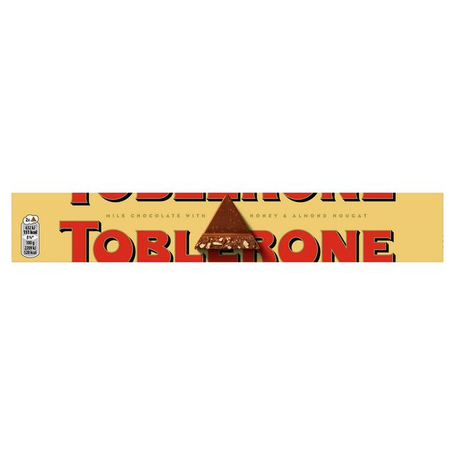 Toblerone Milk Chocolate with Honey & Almond Nougat Bar 200g