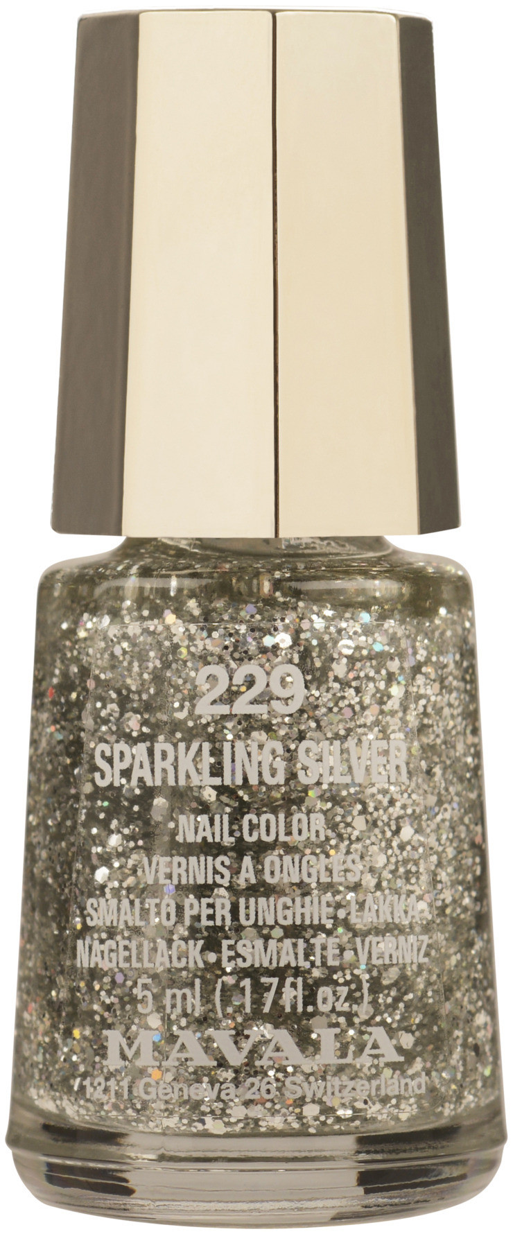 Mavala Mini Nail Polish 229 Sparkling Silver