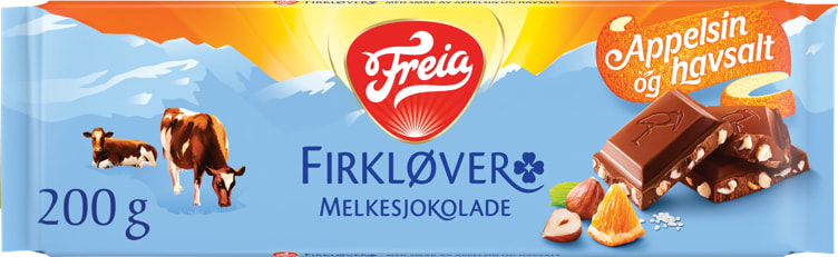 Firkløver m/Appelsin Nøtter og Havsalt 200g