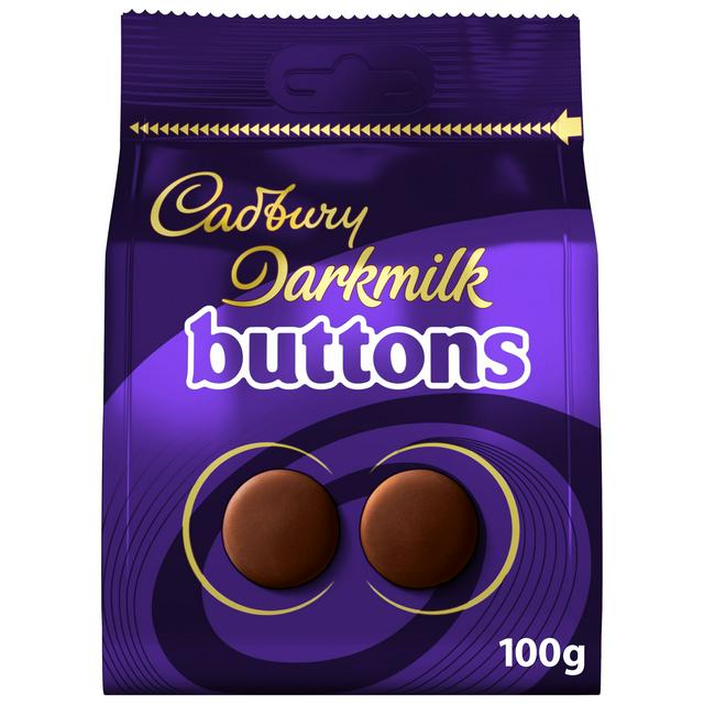 Cadbury Darkmilk Chocolate Giant Buttons Pouch 100g