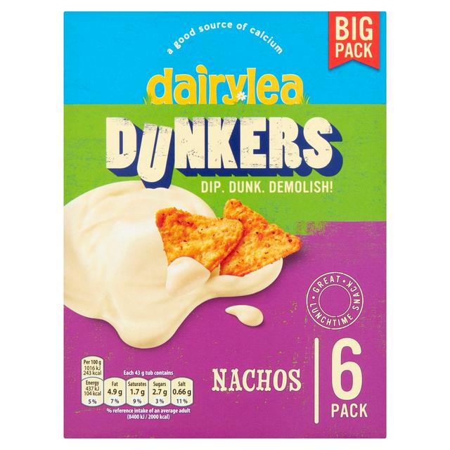 Dairylea Dunkers Nachos Cheese Snacks x6 258g