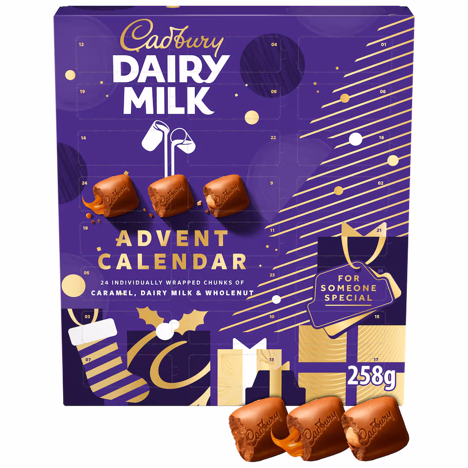 Cadbury Dairy Milk Chocolate Chunks Xmas Advent Calendar 258g
