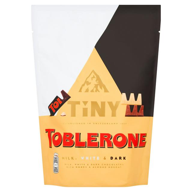 Toblerone Tinys Milk, White & Dark Chocolate Pouch 280g