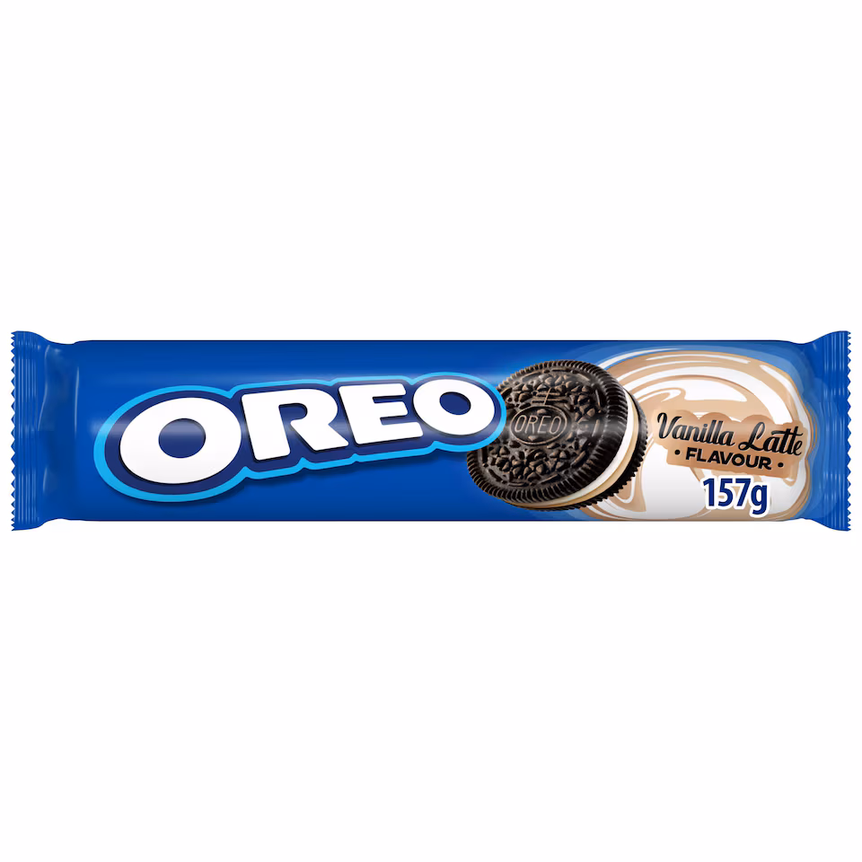 OREO Vanilla Latte Flavour Sandwich Biscuits 157g