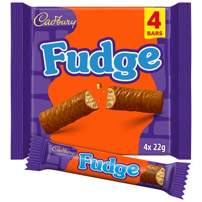 Cadbury Fudge Chocolate Bar Multipack 4 Pack