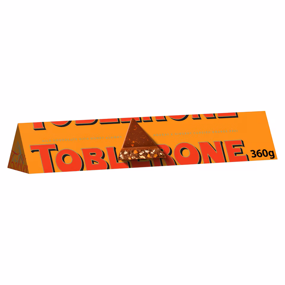 Toblerone Orange Twist Milk Chocolate Bar 360g
