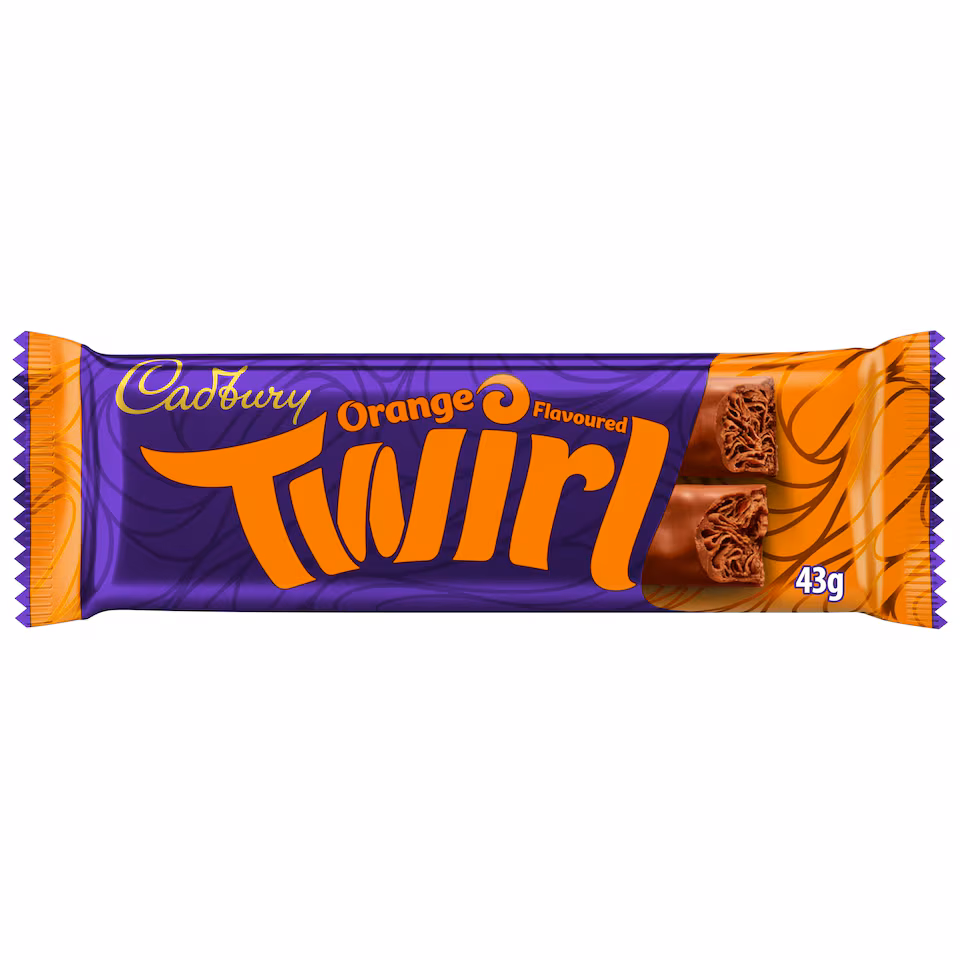 Cadbury Twirl Orange Chocolate Bar 43g