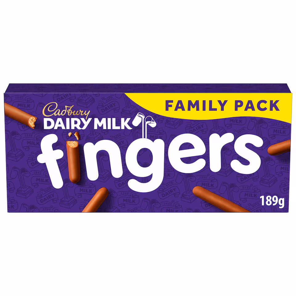 Cadbury Dairy Milk Chocolate Fingers Biscuits 189g