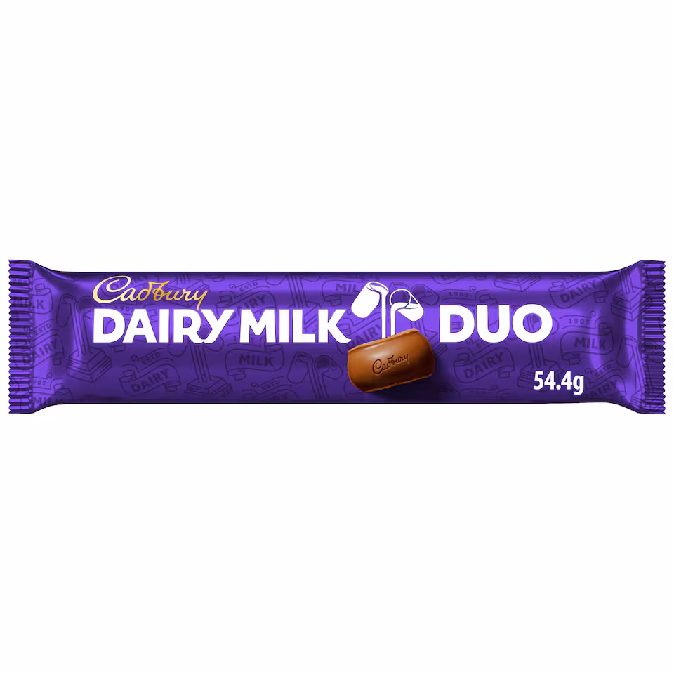 Cadbury Dairy Milk Chocolate Duo Bar 54.4g