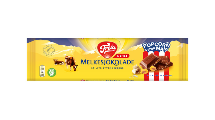 Melkesjokolade Popcorn Mais&Havs 190g Freia