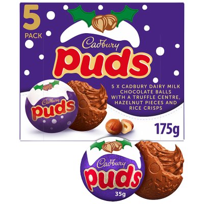 Cadbury Chocolate Christmas Puds 5 Pack