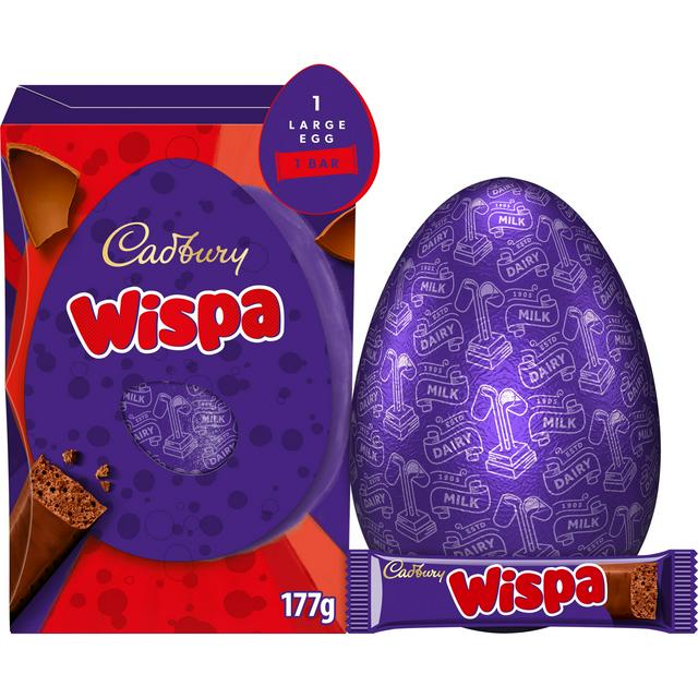 Cadbury Large Chocolate Wispa Easter Egg 177g
