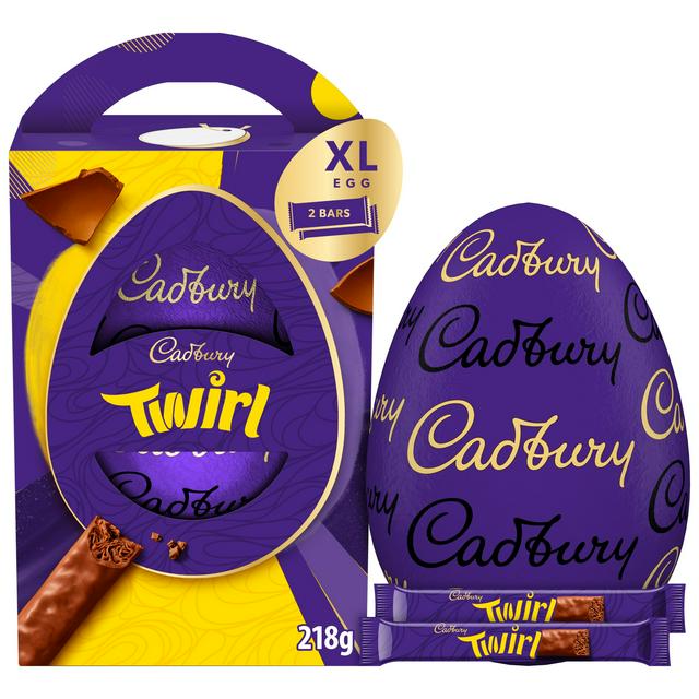 Cadbury Twirl Extra Large Milk Chocolate Easter Egg 218g