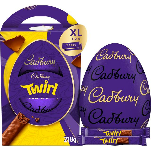 Cadbury Extra Large Twirl Special Gesture Chocolate Easter Egg 218g
