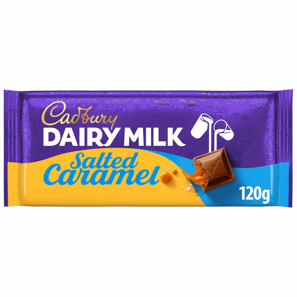 Cadbury Dairy Milk Salted Caramel Chocolate Bar 120g