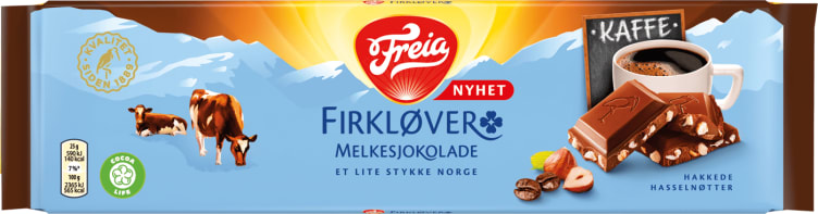 Firkløver m/Kaffe&Hasselnøtter 200g Freia