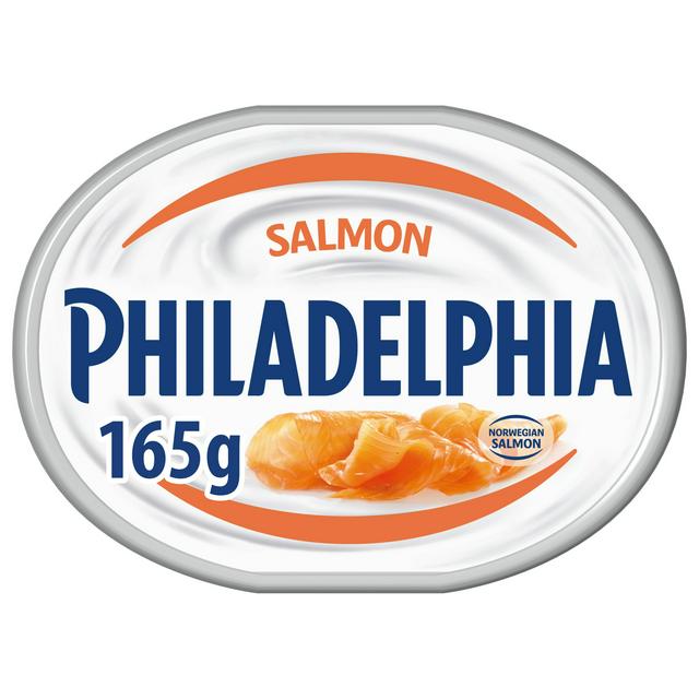 Philadelphia 165g Salmon Soft Cream Cheese Tub