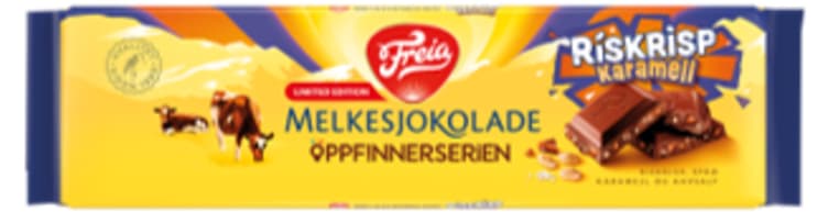Melkesjokolade Riskrisp&Karamell190g Freia