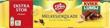 Melkesjokolade Kvikk Lunsj 240g FREIA