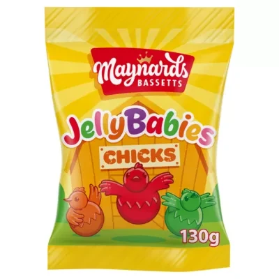 Maynards Jelly Babies Chicks Sweets Sharing Bag 130g