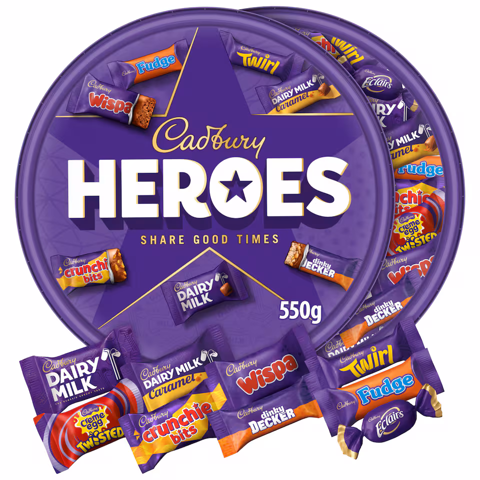 Cadbury Heroes Chocolate Tub 550g