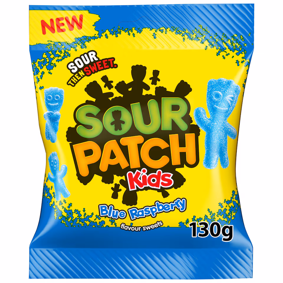 Sour Patch Kids Blue Raspberry Sweets Bag 130g