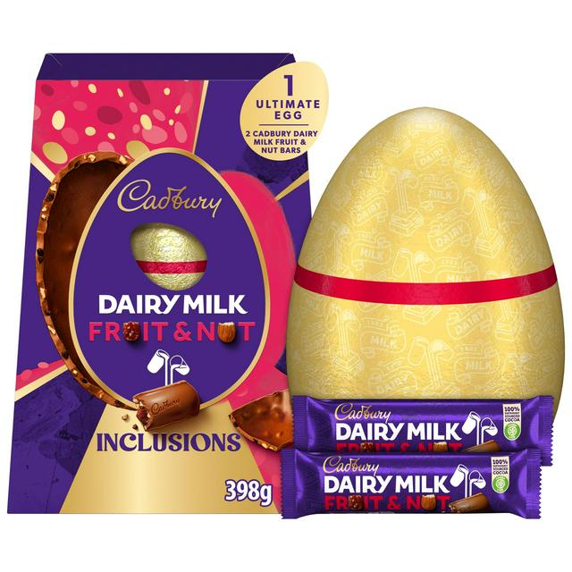 Cadbury Dairy Milk Extra Large Fruit & Nut Inclusions Ultimate Chocolate Easter Egg 398g