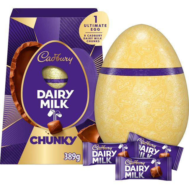 Cadbury Dairy Milk Extra Large Chunky Ultimate Chocolate Easter Egg 389g