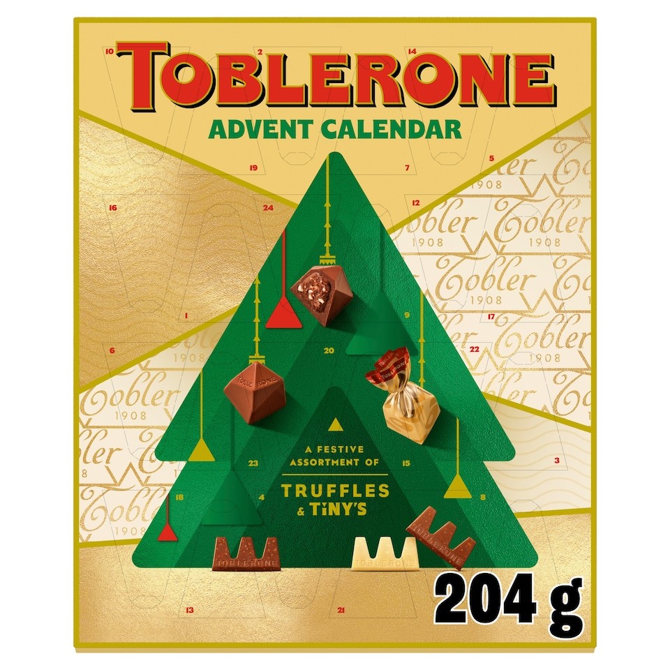 Toblerone Chocolate Xmas Advent Calendar 204g