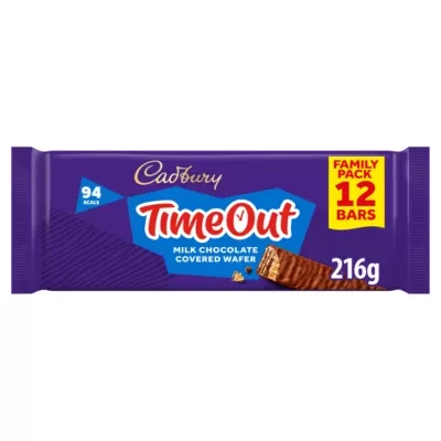 Cadbury Timeout Chocolate Biscuit Family Size 12 Pack