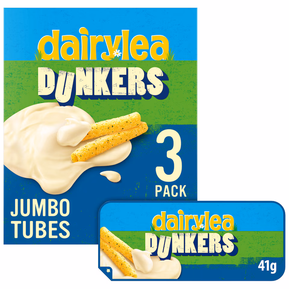 Dairylea Dunkers Jumbo Tubes Cheese Snacks 3x41g