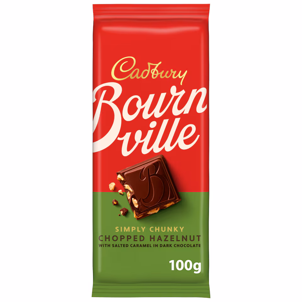 Cadbury Bournville Caramel Hazelnut 100G