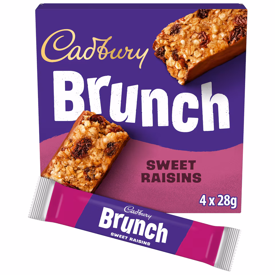 Cadbury Brunch Sweet Raisins 4 x 28g