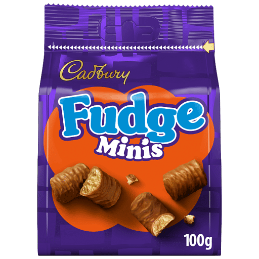 Cadbury Fudge Minis Chocolate Bag 100g