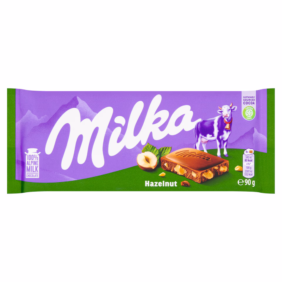 Milka Hazlenut Bar 90g
