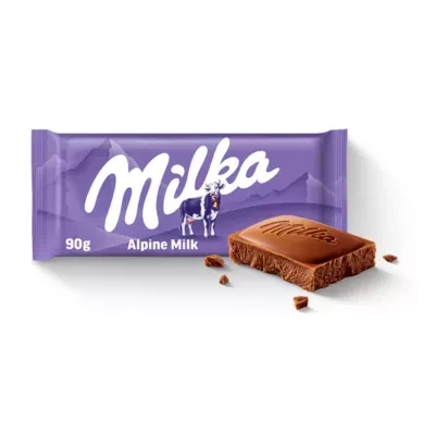 Milka Alpine Milk Chocolate Bar 90g