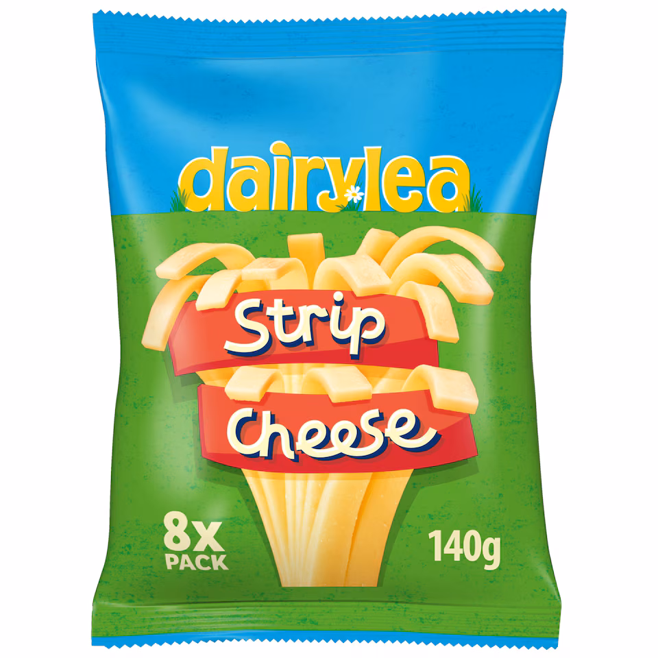 Dairylea Strip Cheese 8's 140g